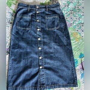 Marc NewYork Jeans midi jean skirt